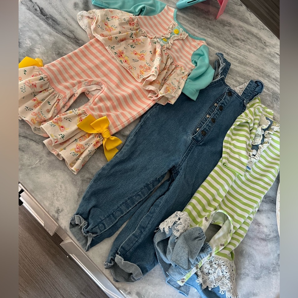 Floral Striped Kids Bottoms